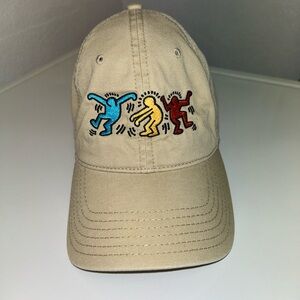 Keith Haring khaki dancing hat